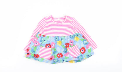 TU Girls Multicoloured Striped  Fit & Flare  Size 0-3 Months