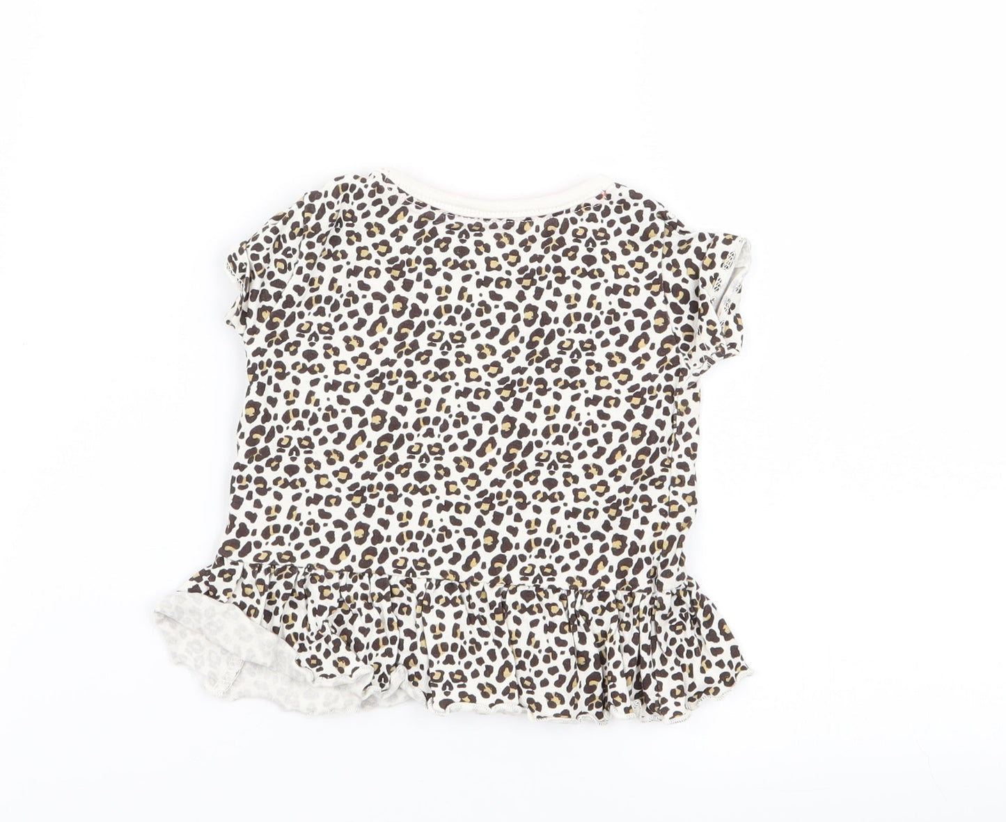 lullaby Girls Multicoloured Animal Print  Basic T-Shirt Size 3-6 Months