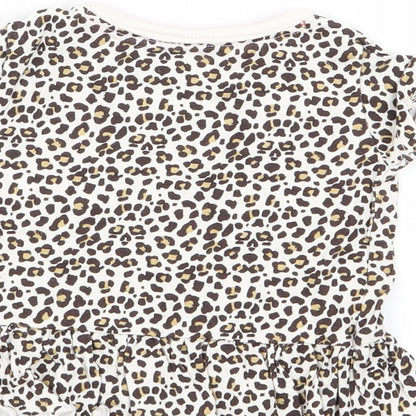 lullaby Girls Multicoloured Animal Print  Basic T-Shirt Size 3-6 Months