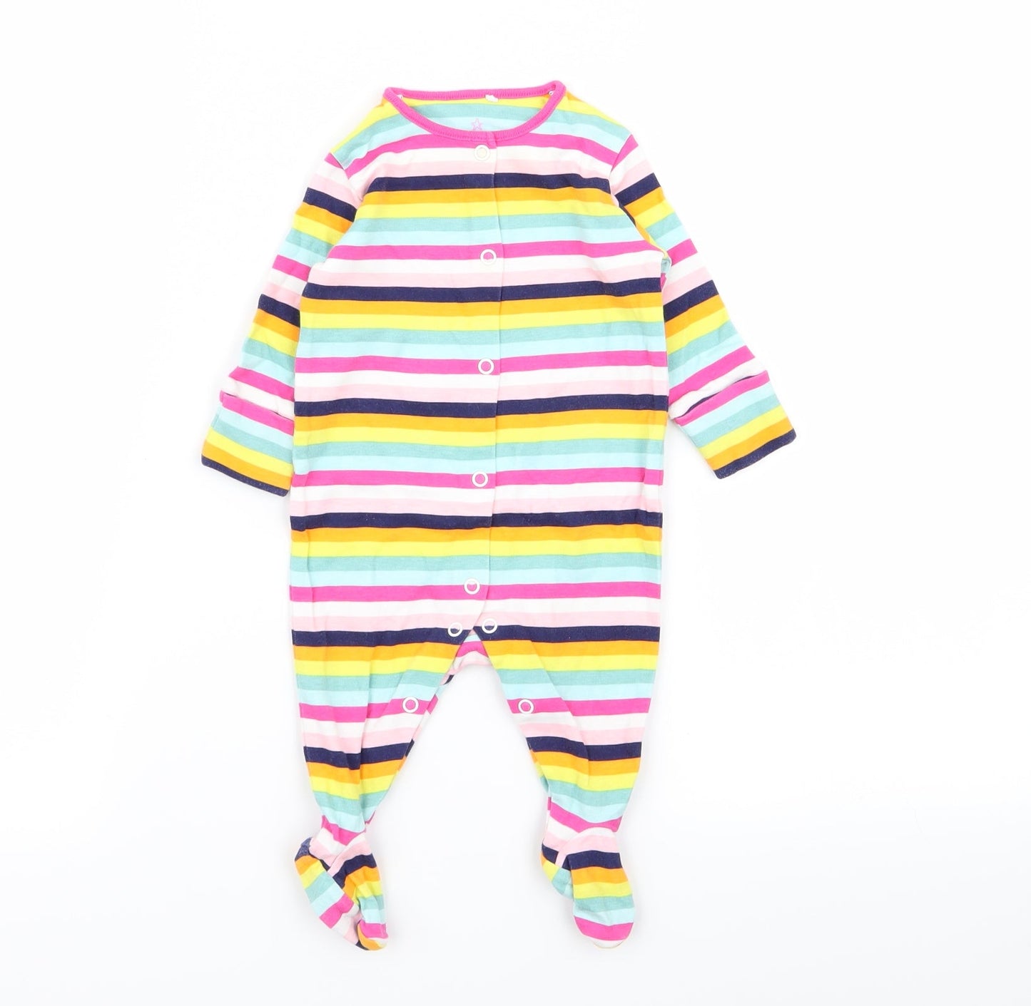 NEXT Girls Multicoloured Striped  Babygrow One-Piece
