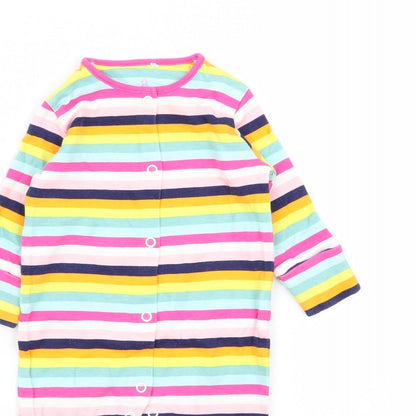 NEXT Girls Multicoloured Striped  Babygrow One-Piece