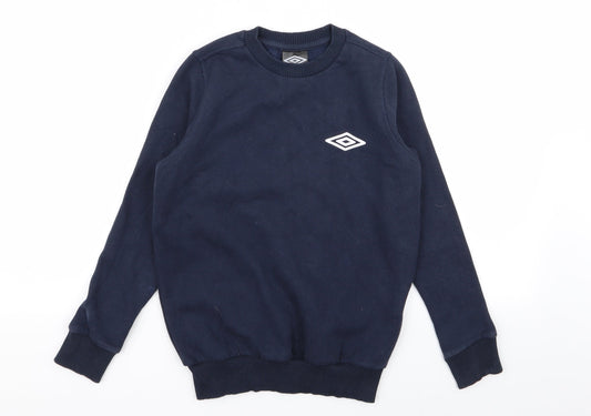 Umbro Boys Blue   Pullover Jumper Size 7-8 Years