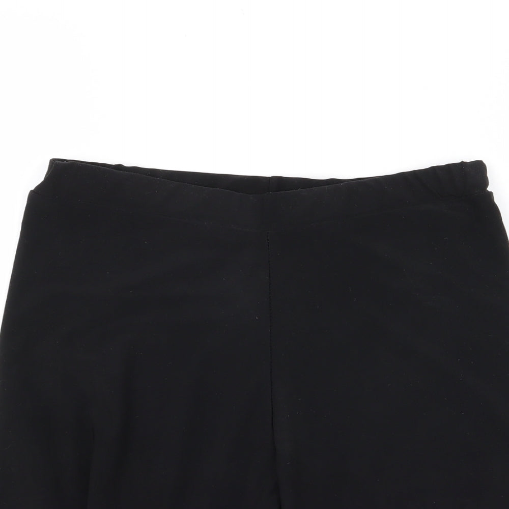 PLt Womens Black   Sweat Shorts Size 10 - Stretch waistband