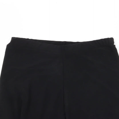 PLt Womens Black   Sweat Shorts Size 10 - Stretch waistband