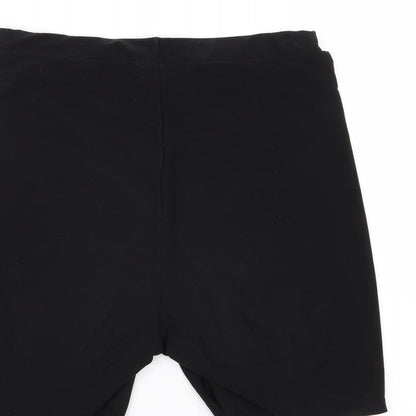 PLt Womens Black   Sweat Shorts Size 10 - Stretch waistband