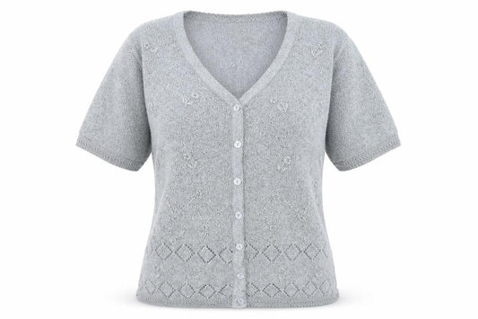 Womens UK Size M klassique Blue Cardigan Jumper