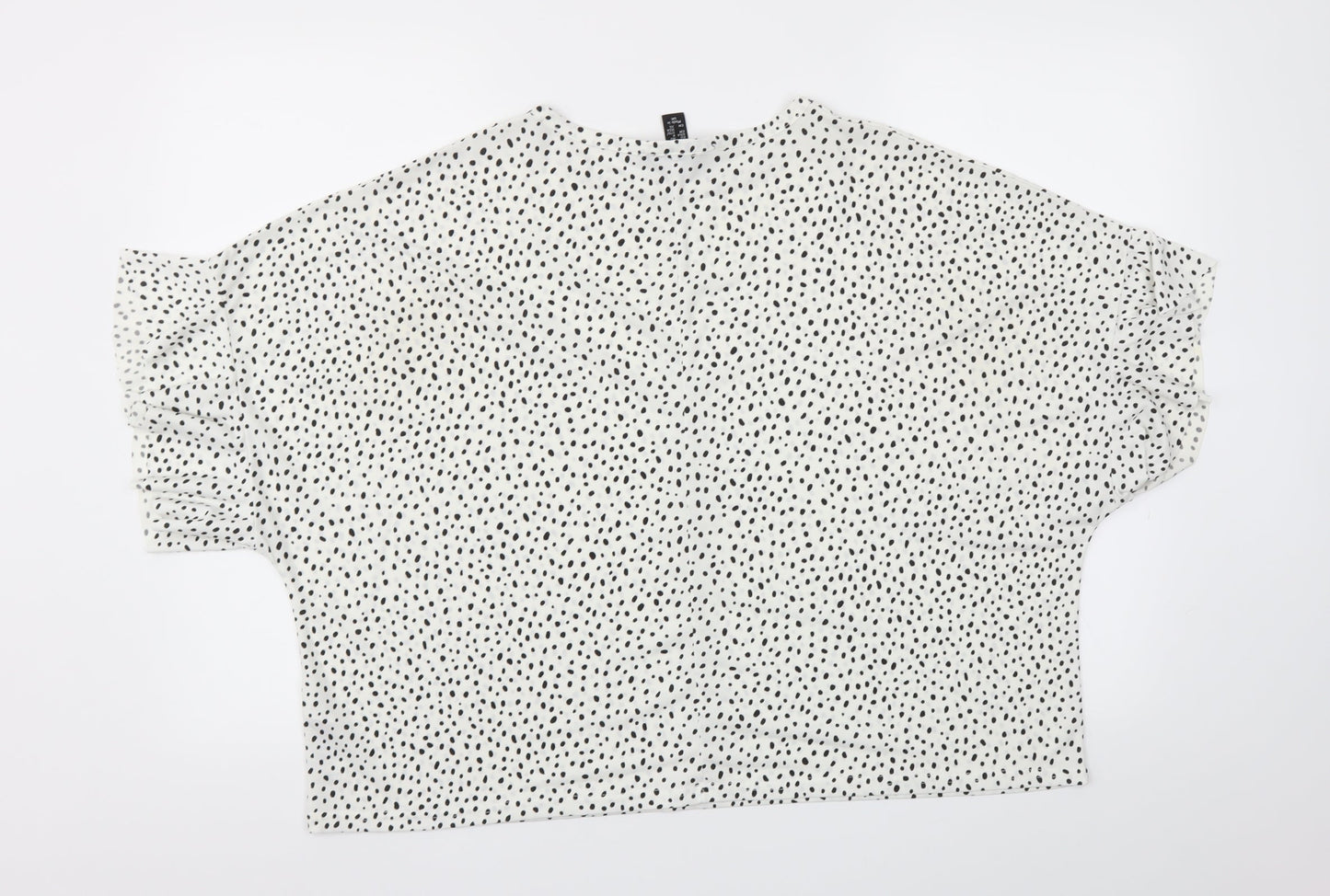 Womens UK Size 12 New Look White Basic Blouse