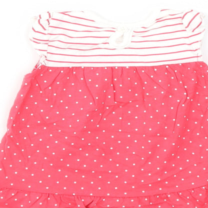 George Boys Red Striped  Fit & Flare  Size 0-3 Months