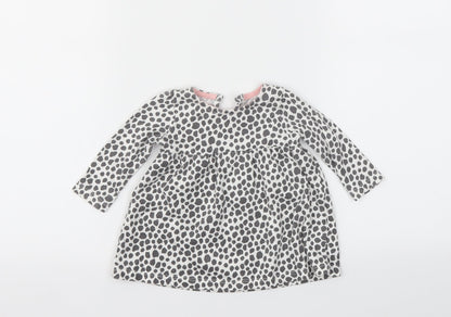 F&F Girls Grey Animal Print  Fit & Flare  Size 3-6 Months