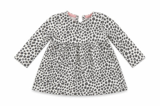 F&F Girls Grey Animal Print  Fit & Flare  Size 3-6 Months
