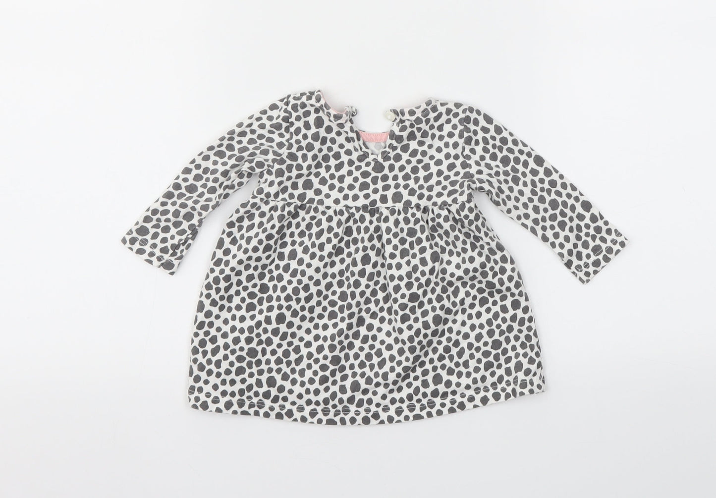 F&F Girls Grey Animal Print  Fit & Flare  Size 3-6 Months