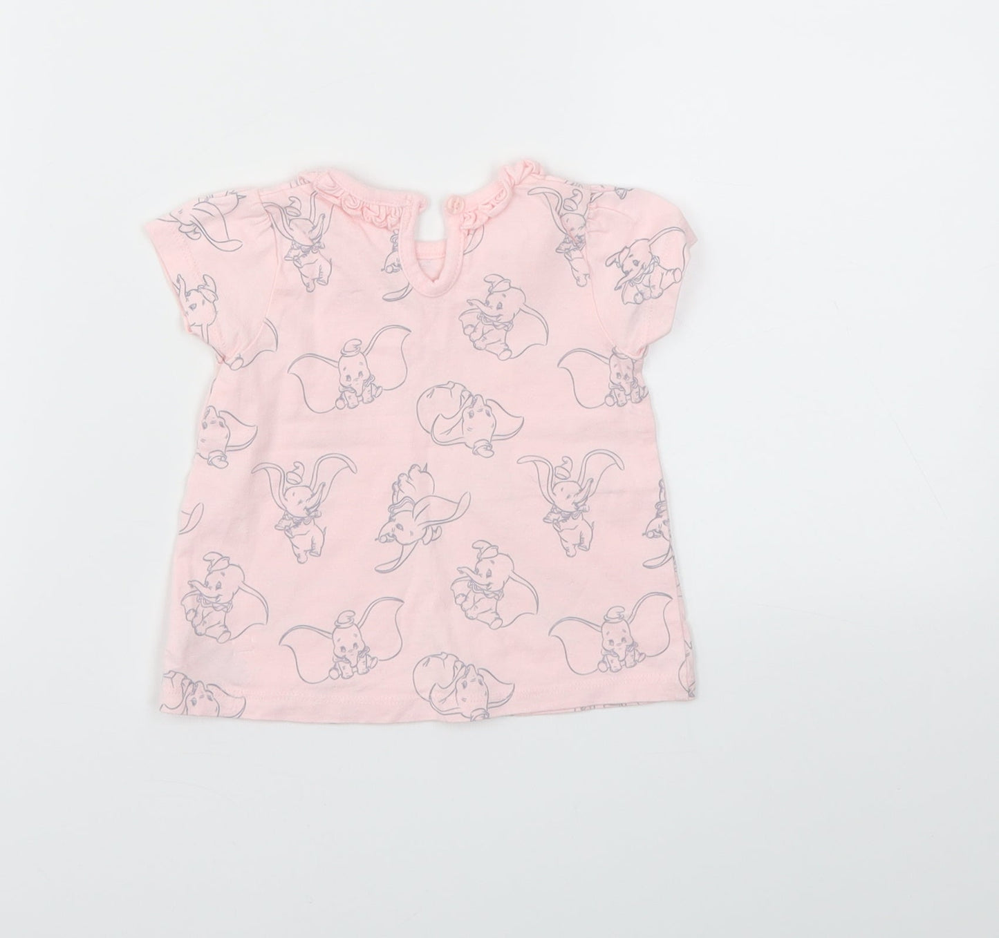 George Girls Pink Animal Print  Basic Polo Size 3-6 Months