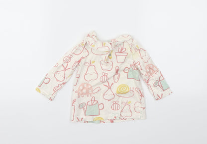 George Girls Multicoloured Animal Print  Basic T-Shirt Size 3-6 Months