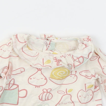 George Girls Multicoloured Animal Print  Basic T-Shirt Size 3-6 Months