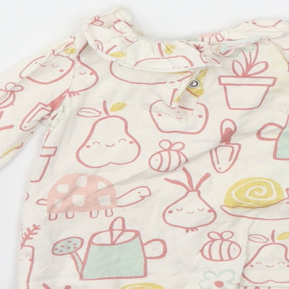 George Girls Multicoloured Animal Print  Basic T-Shirt Size 3-6 Months