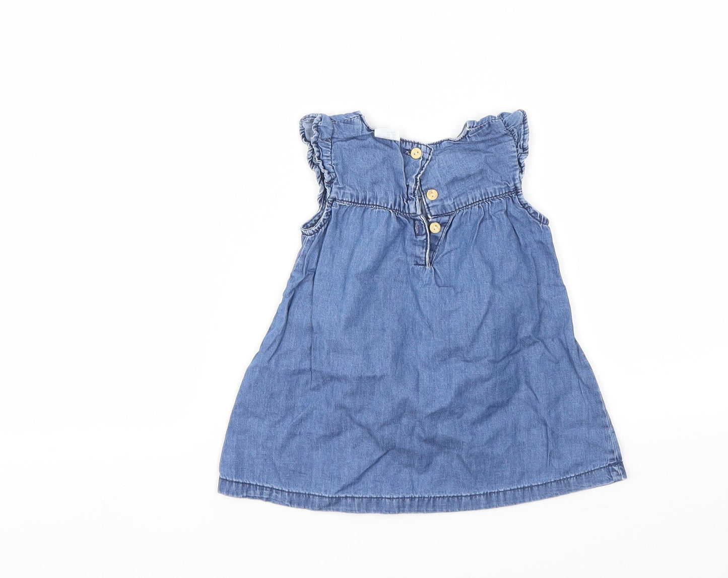 H&M Girls Blue   Fit & Flare  Size 3-6 Months