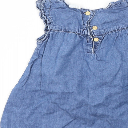 H&M Girls Blue   Fit & Flare  Size 3-6 Months