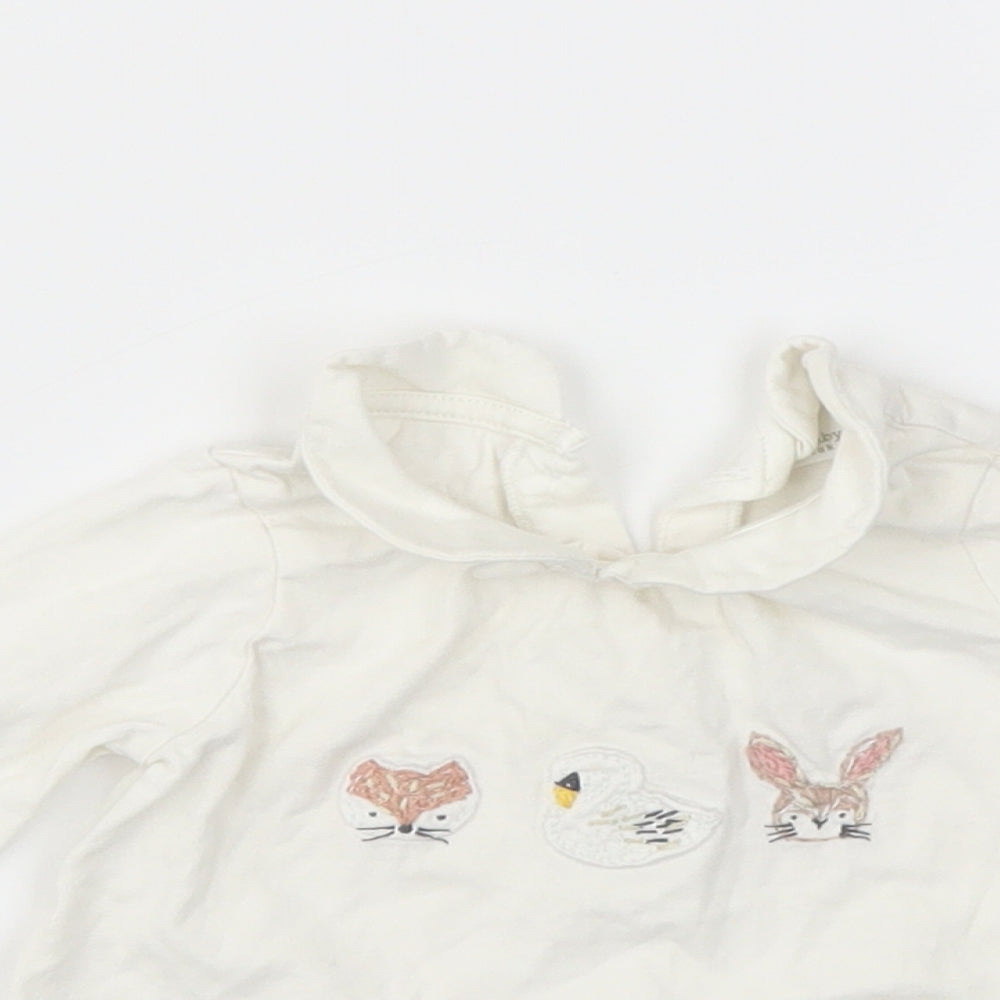NEXT Girls White   Camisole T-Shirt Size 3-6 Months