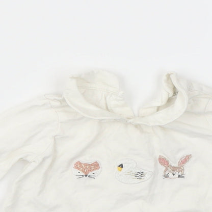 NEXT Girls White   Camisole T-Shirt Size 3-6 Months