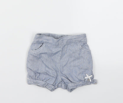 Debenhams Girls Blue   Capri Leggings Size 3-6 Months