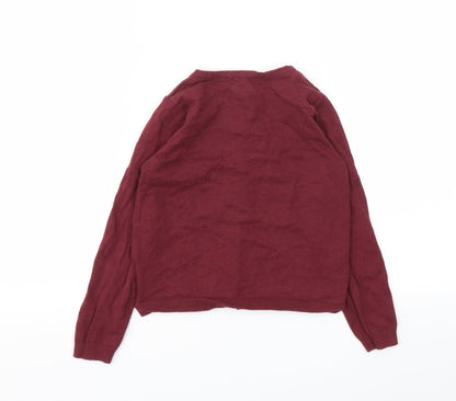 H&M Girls Purple   Cardigan Jumper Size 5-6 Years