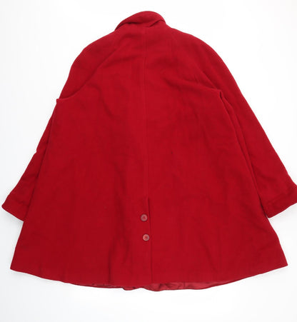 HALTON Womens Red   Jacket Coat Size 12