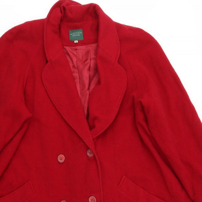 HALTON Womens Red   Jacket Coat Size 12