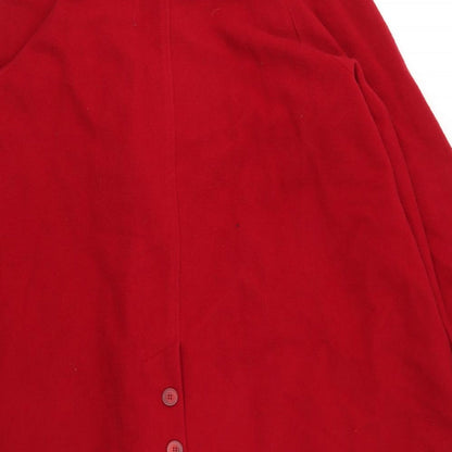 HALTON Womens Red   Jacket Coat Size 12