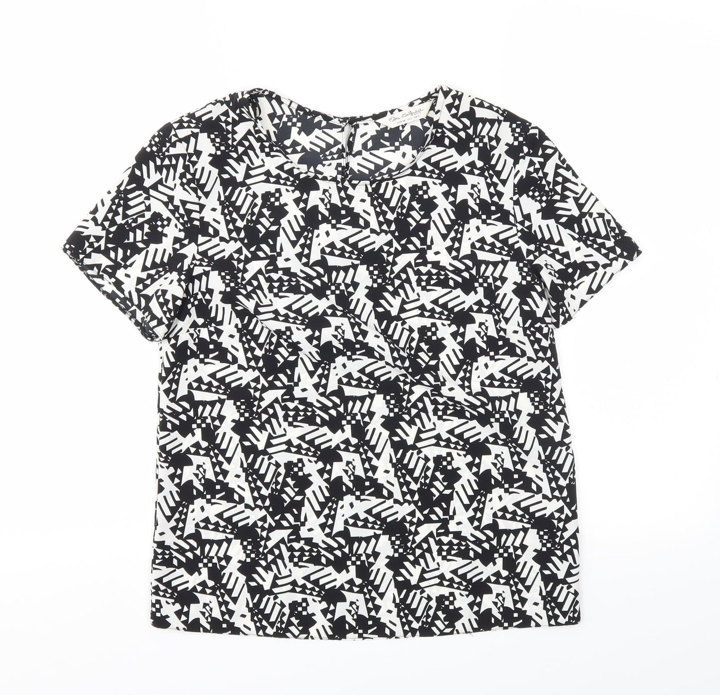 Miss Selfridge Womens Black   Basic Blouse Size 6