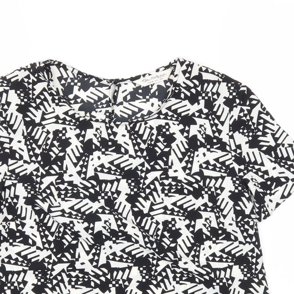Miss Selfridge Womens Black   Basic Blouse Size 6
