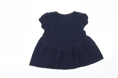 Gap Girls Blue   Basic T-Shirt Size 2 Years