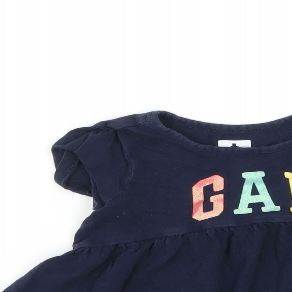 Gap Girls Blue   Basic T-Shirt Size 2 Years
