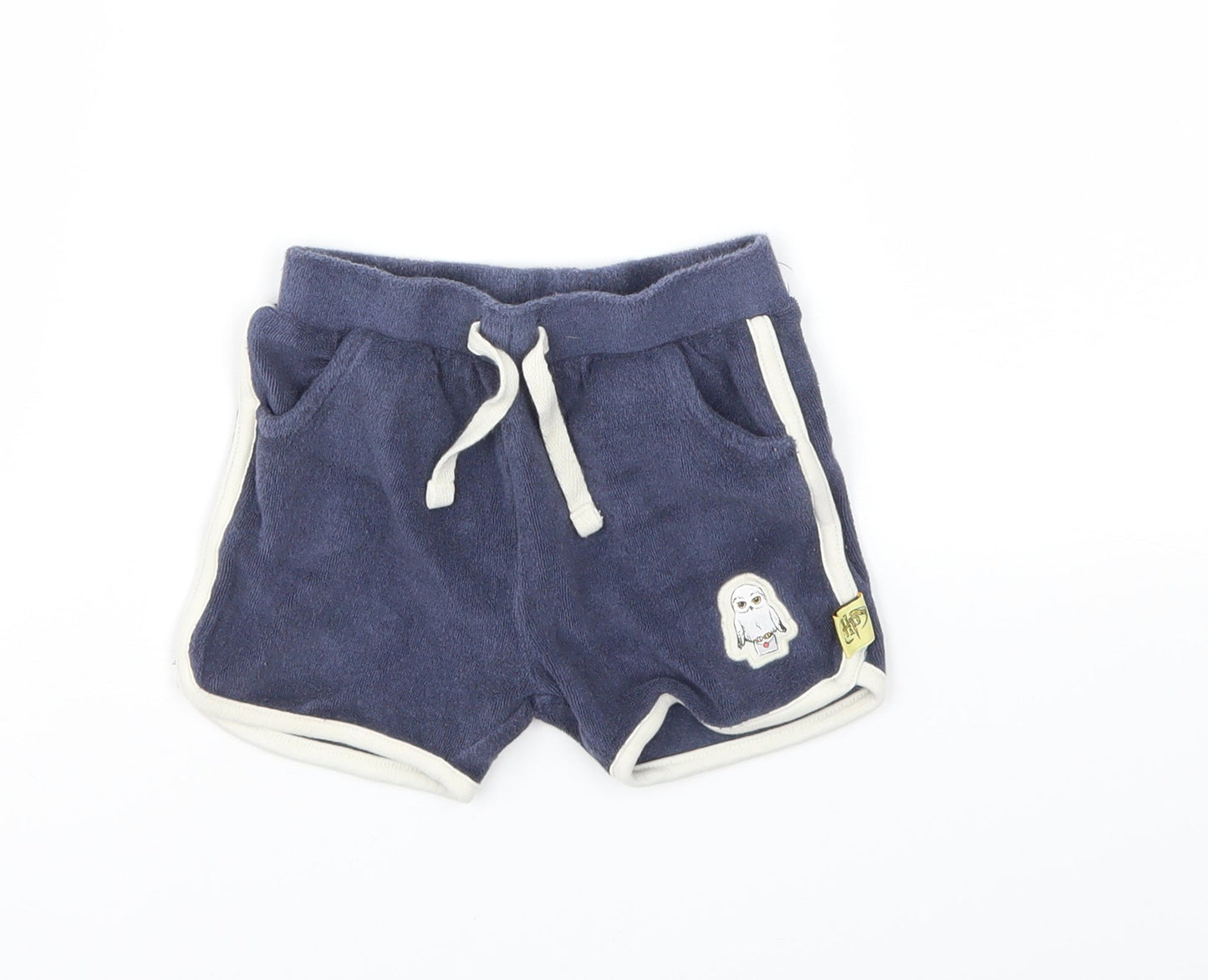M&S Boys Blue   Capri Trousers Size 9-12 Months