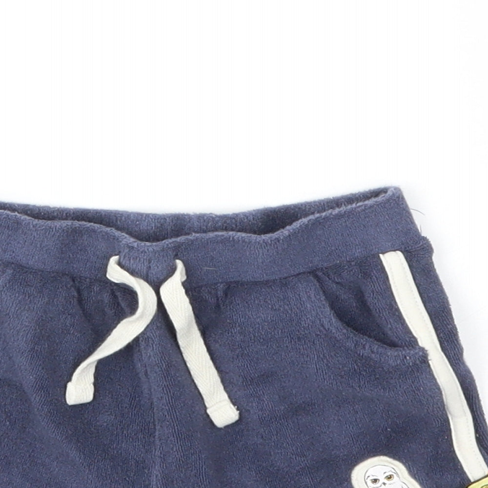 M&S Boys Blue   Capri Trousers Size 9-12 Months