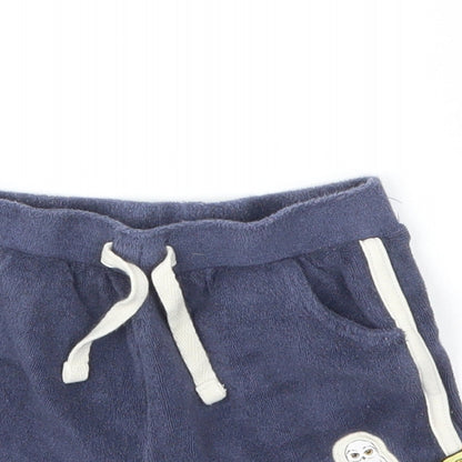 M&S Boys Blue   Capri Trousers Size 9-12 Months