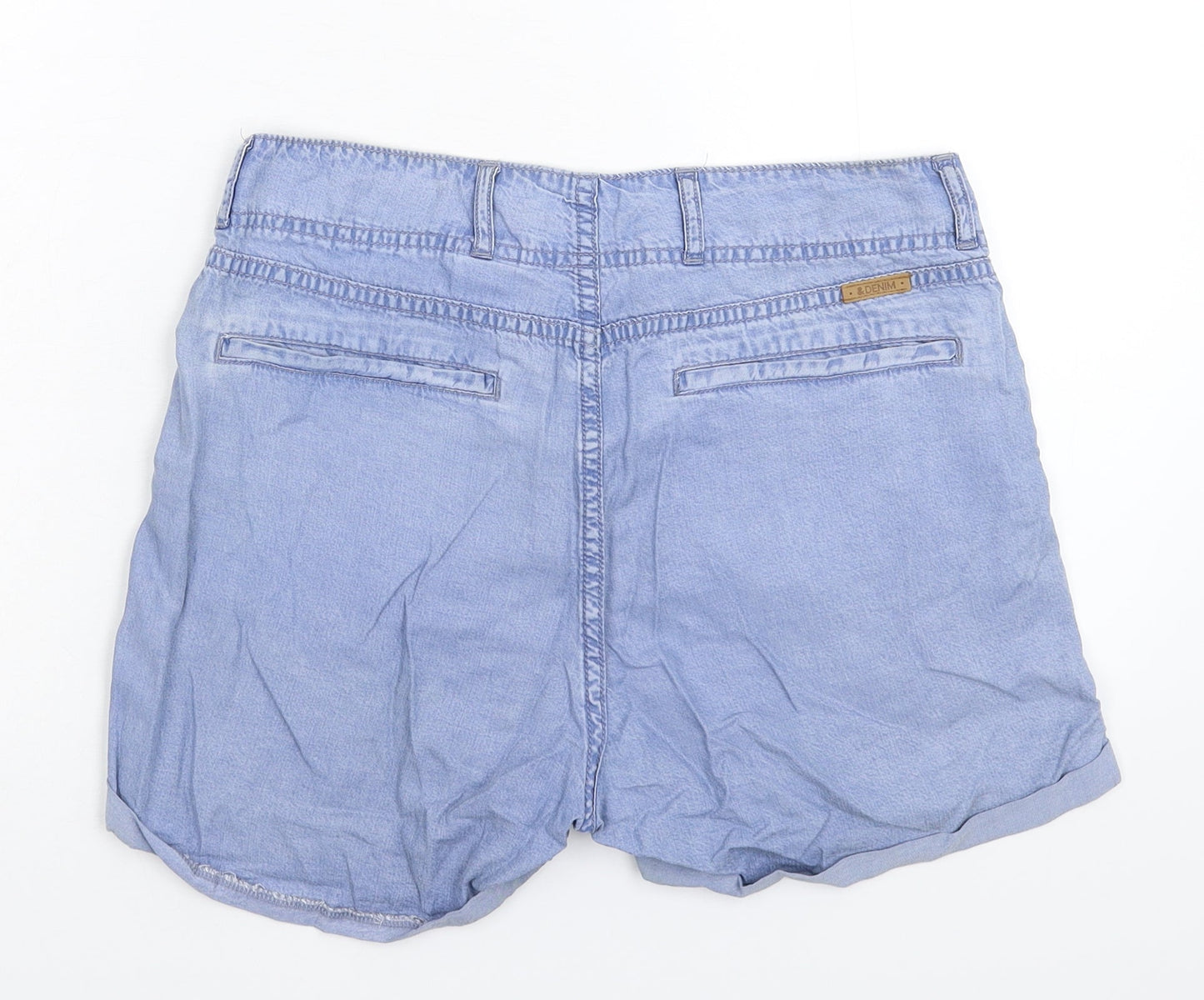 H&M Womens Blue  Denim Hot Pants Shorts Size 8