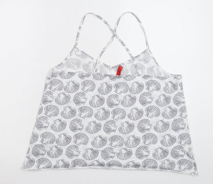 H&M Womens White   Basic Tank Size L