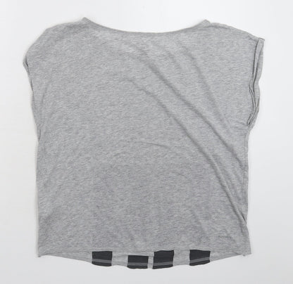 Womens UK Size XS Reebok Grey Basic T-Shirt