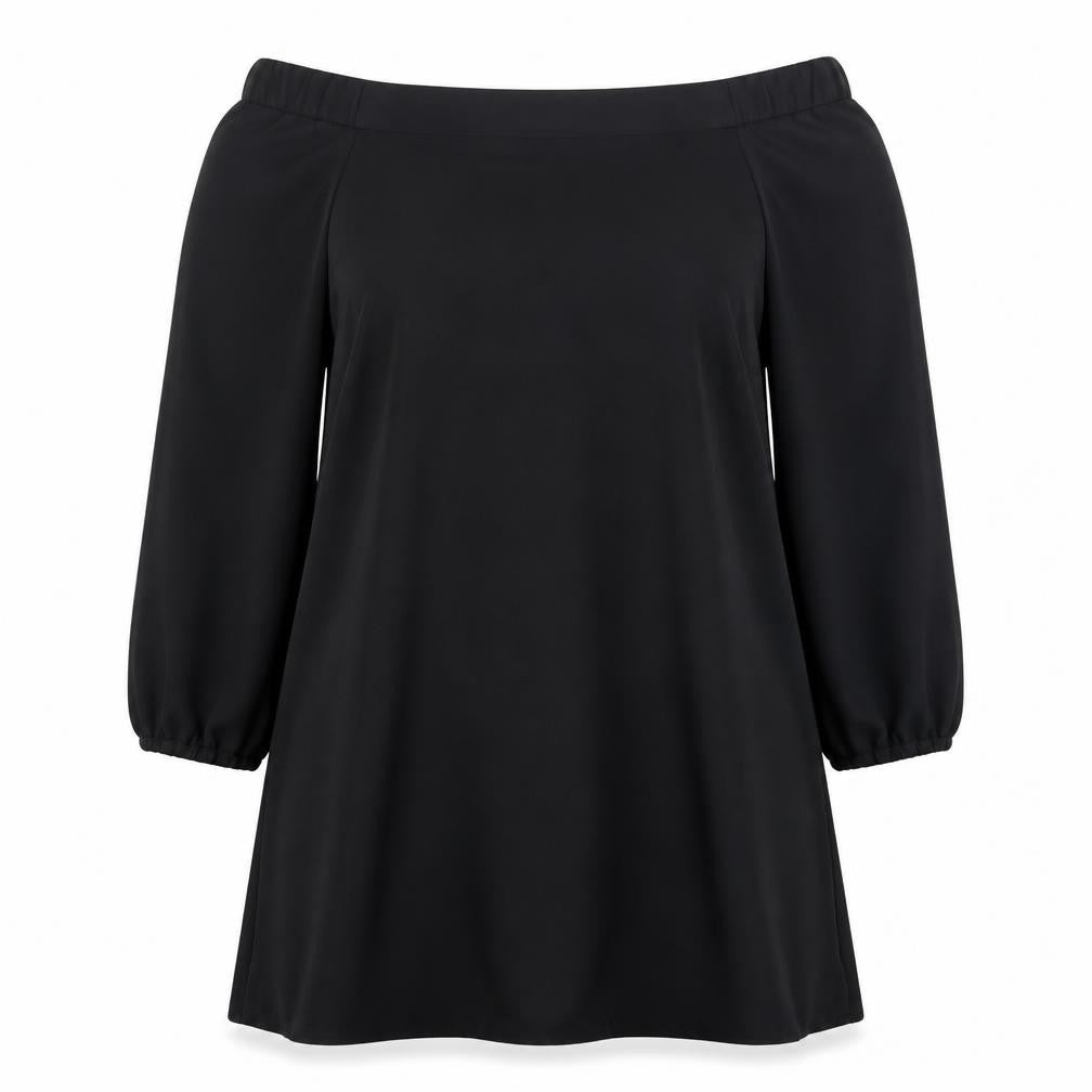 Womens UK Size 6 River Island Black Basic Blouse