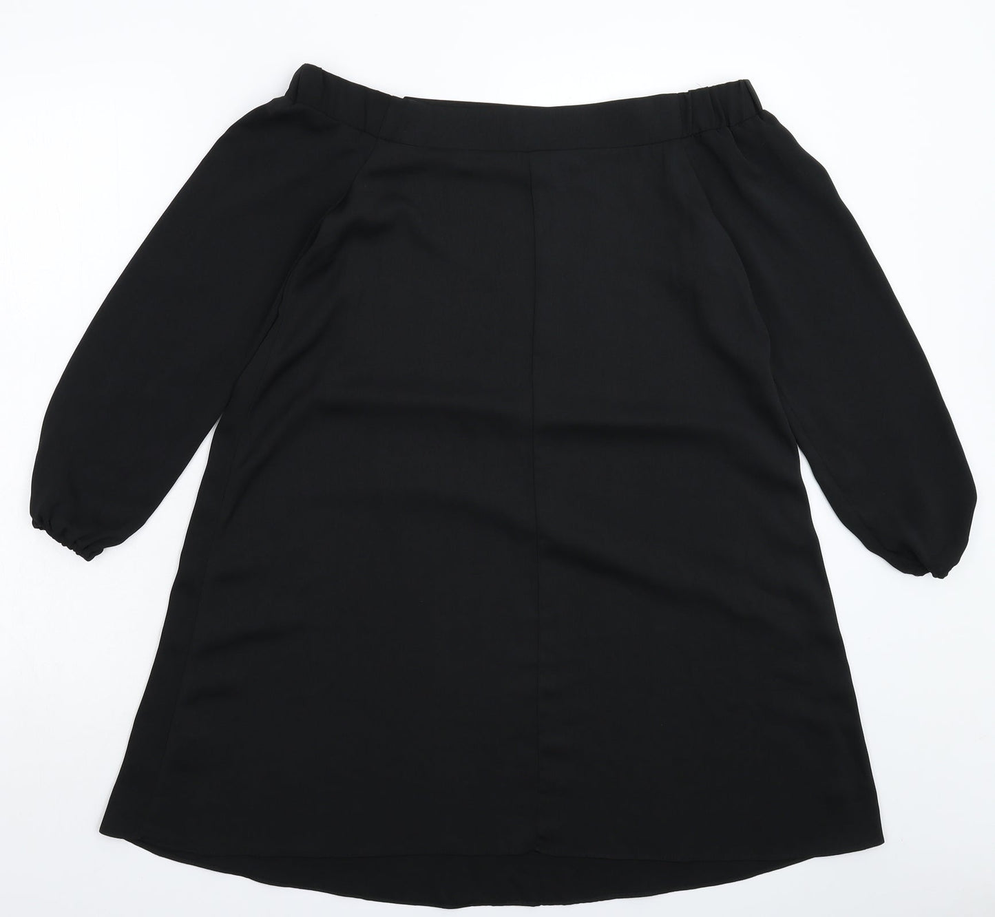 Womens UK Size 6 River Island Black Basic Blouse