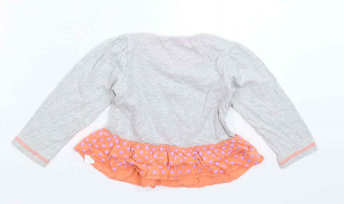 George Girls Grey   T-Shirt Dress  Size 18-24 Months