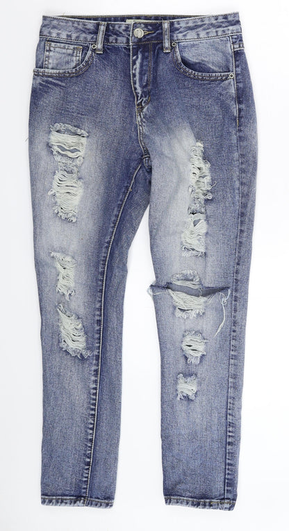 Bestiny Womens Blue  Denim Skinny Jeans Size 28 in L27 in
