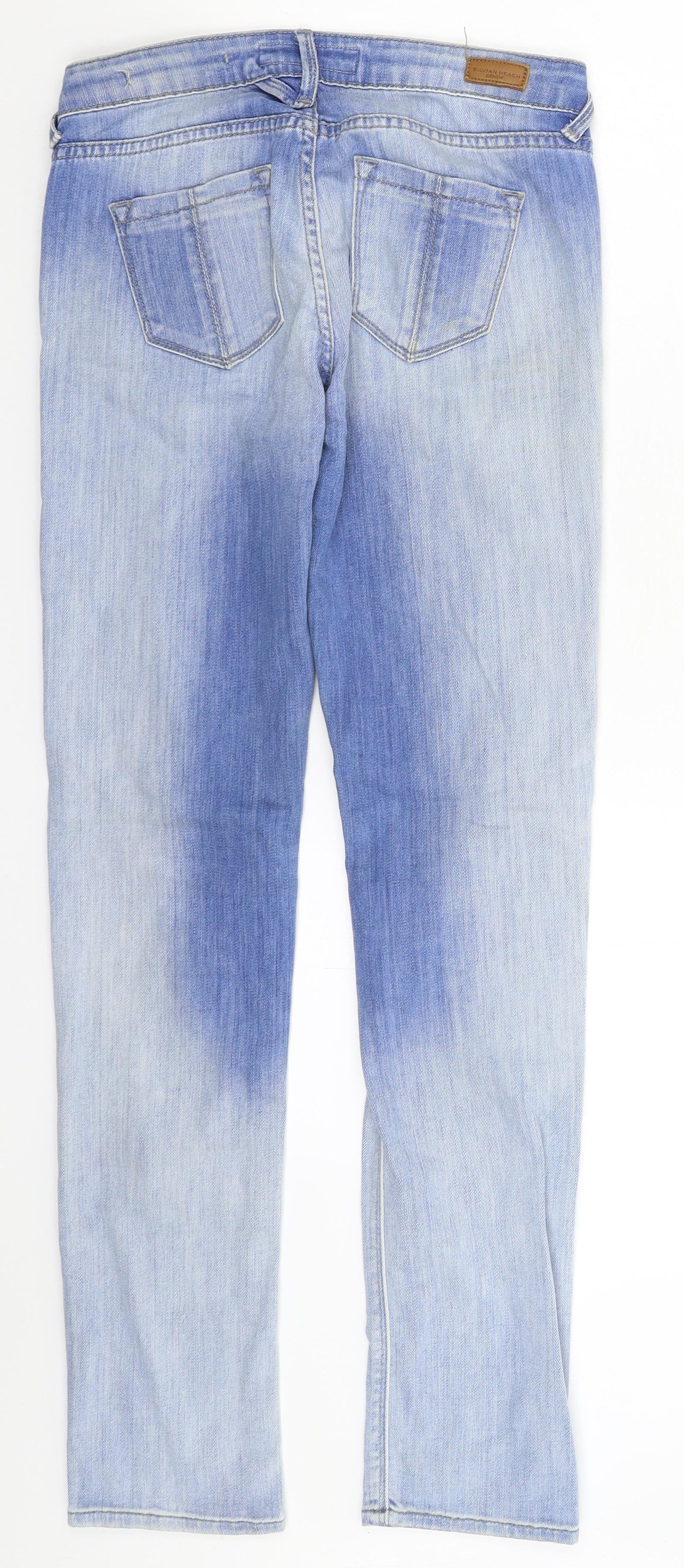 Silvian Heach Womens Blue  Denim Skinny Jeans Size 26 in L30 in