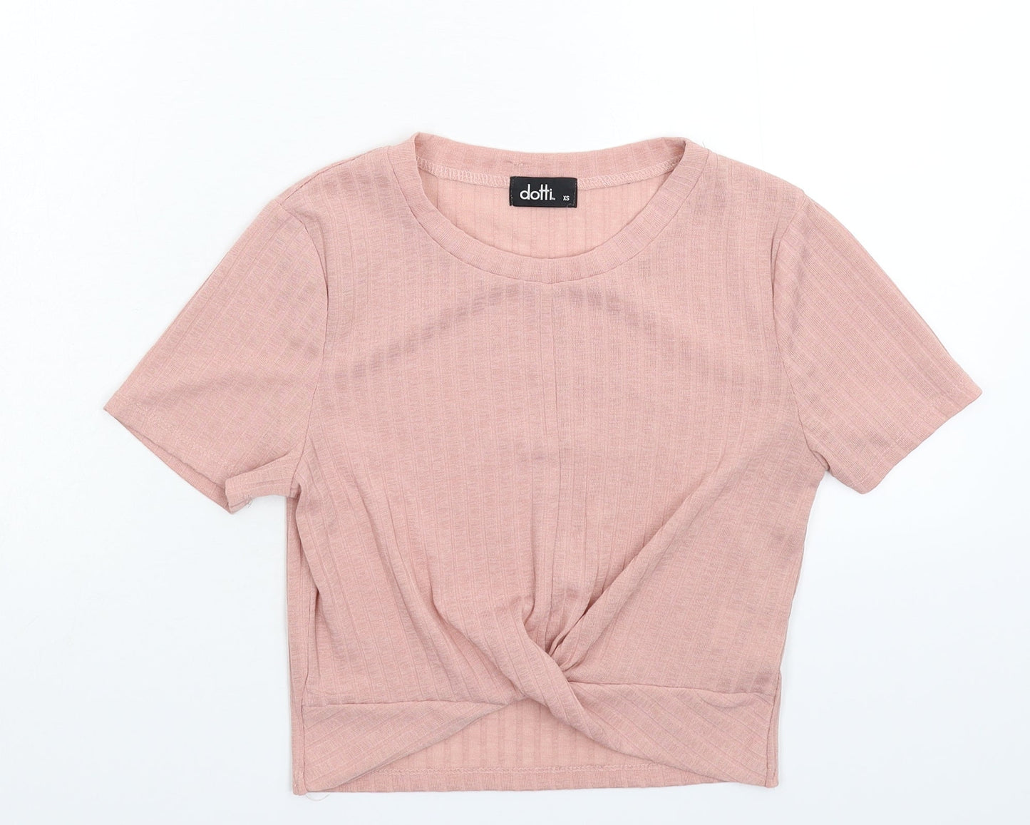 Womens UK Size XS Dotti Pink Basic T-Shirt