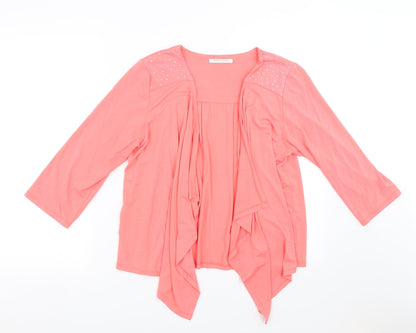 Womens UK Size M Anna Rose Pink Cardigan Jumper