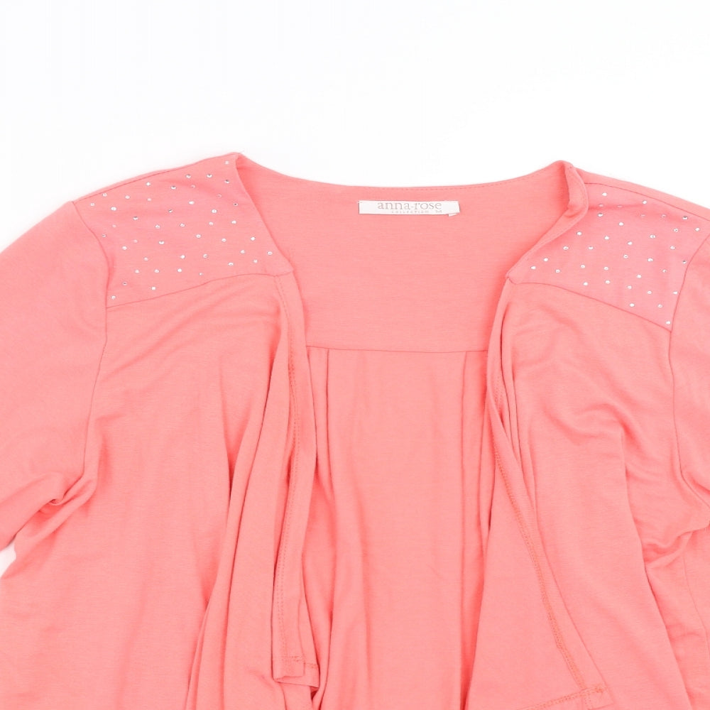 Womens UK Size M Anna Rose Pink Cardigan Jumper