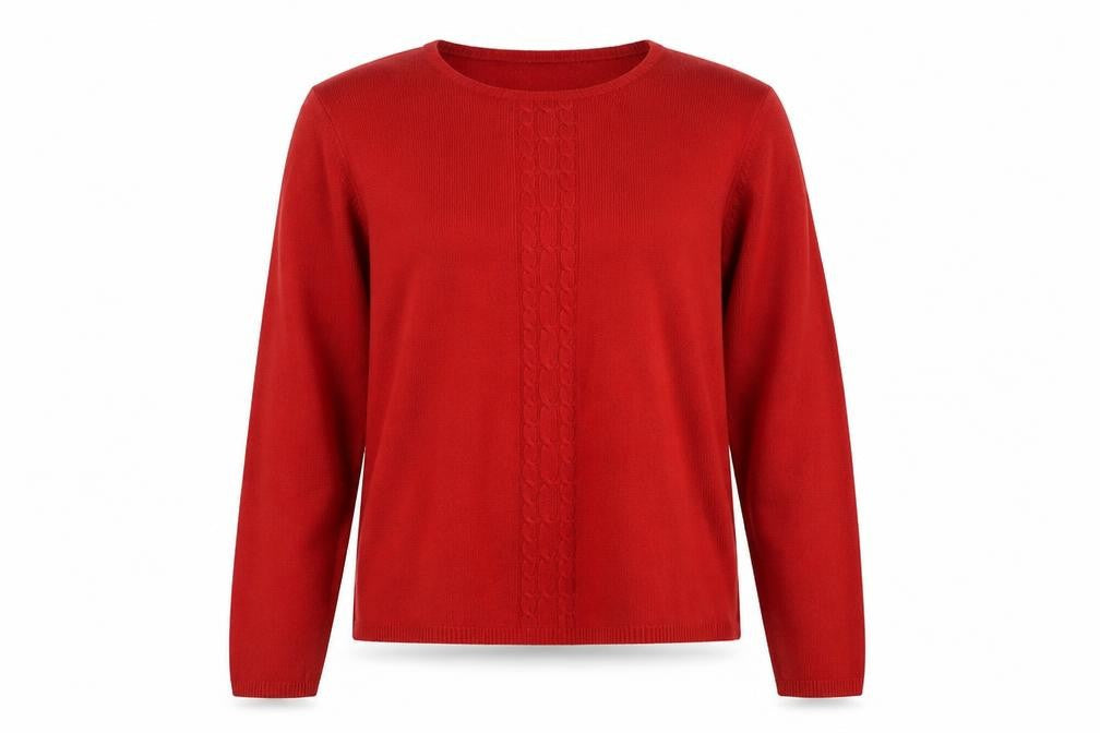 Womens UK Size L ALEXARA Red Pullover Jumper