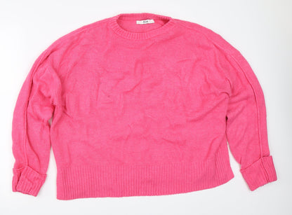 Womens UK Size L Find Pink Pullover Jumper