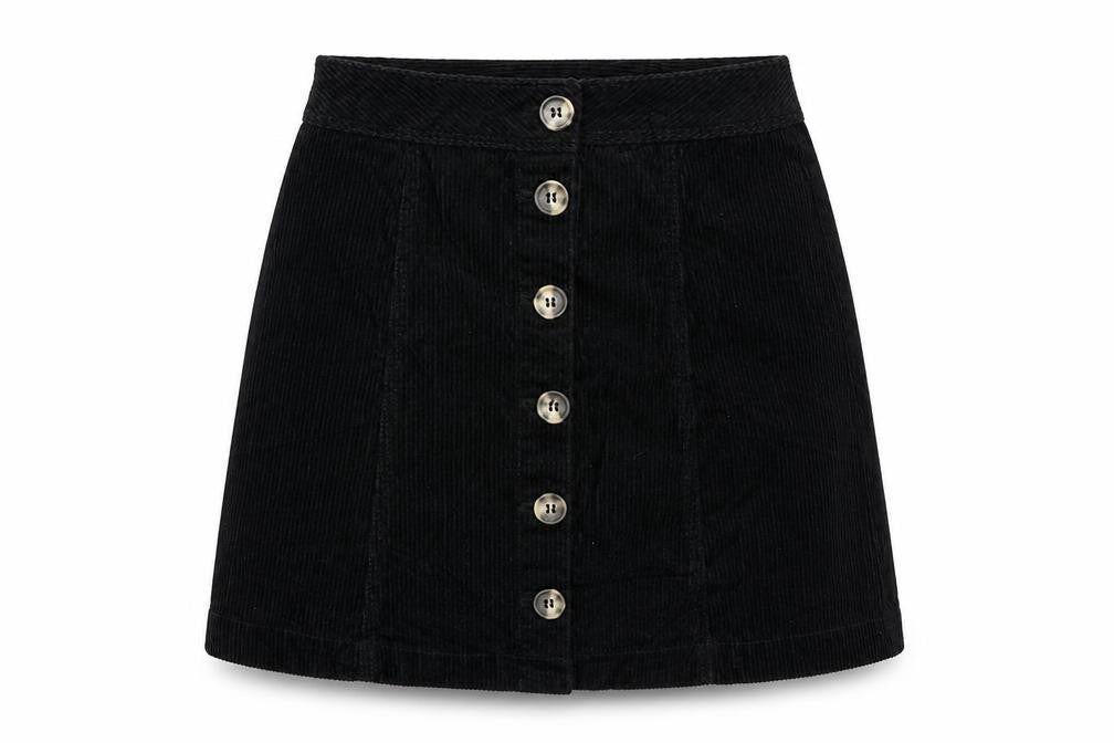 Womens UK Size 4 H&M Mini Corduroy Skirt