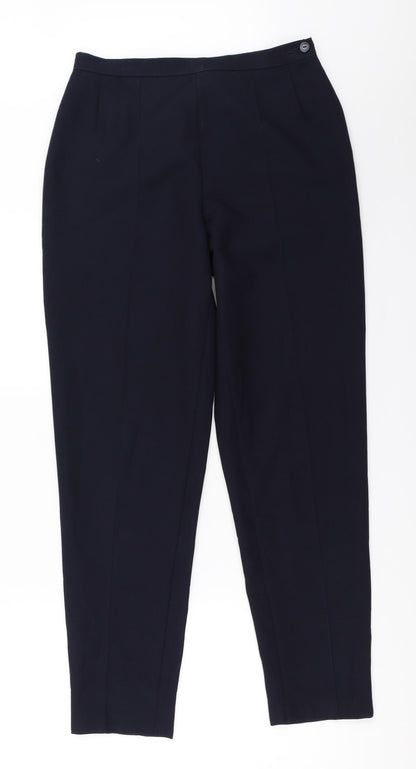 Womens UK Size 10 Marks and Spencer Regular Fit  Blue Trousers